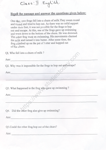 cbse-class-2-english-passage-worksheet